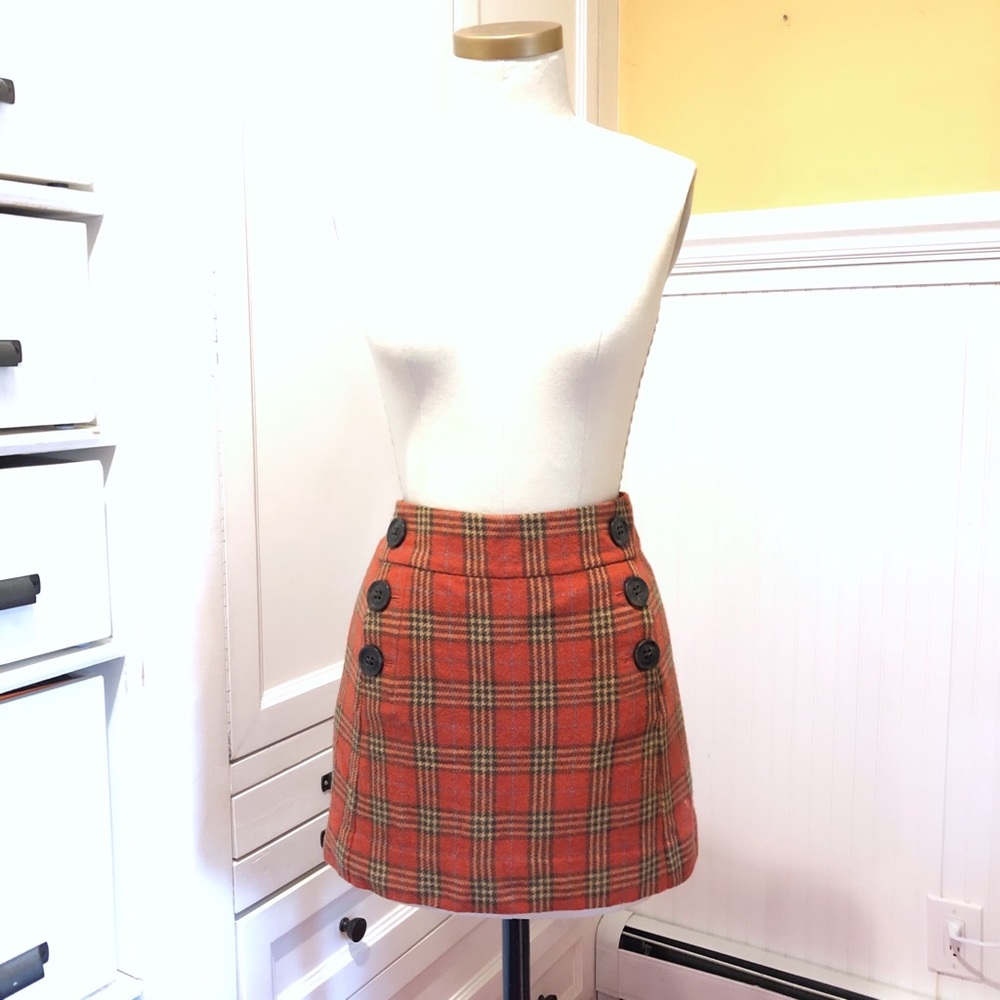 Plaid Mini Skirt